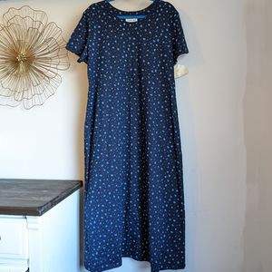 Cherokee Vintage NWT blue floral maxi dress